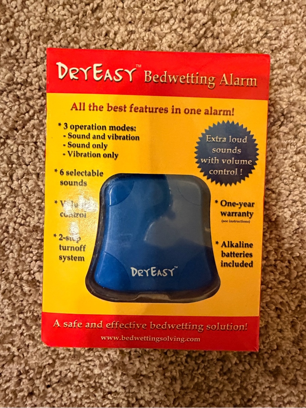 DryEasy Bedwetting Alarm - Blue